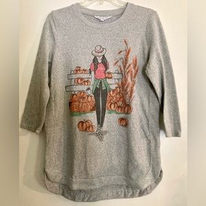 Kiss & Fly Women’s Fall Glamour Girl Pullover Sweater Small